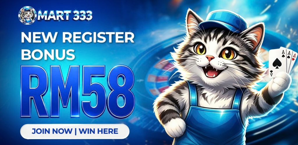 Mart333 Free Credit RM58 New Member