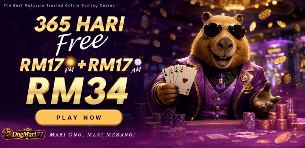 Ongmari777 Free Credit 365 Hari