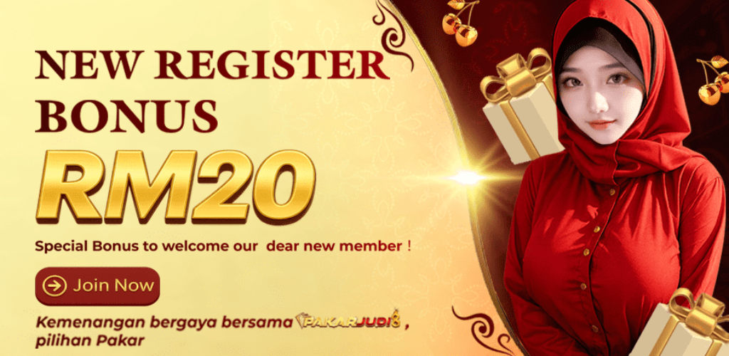 Pakarjudi8 Free Credit RM20 Special Bonus