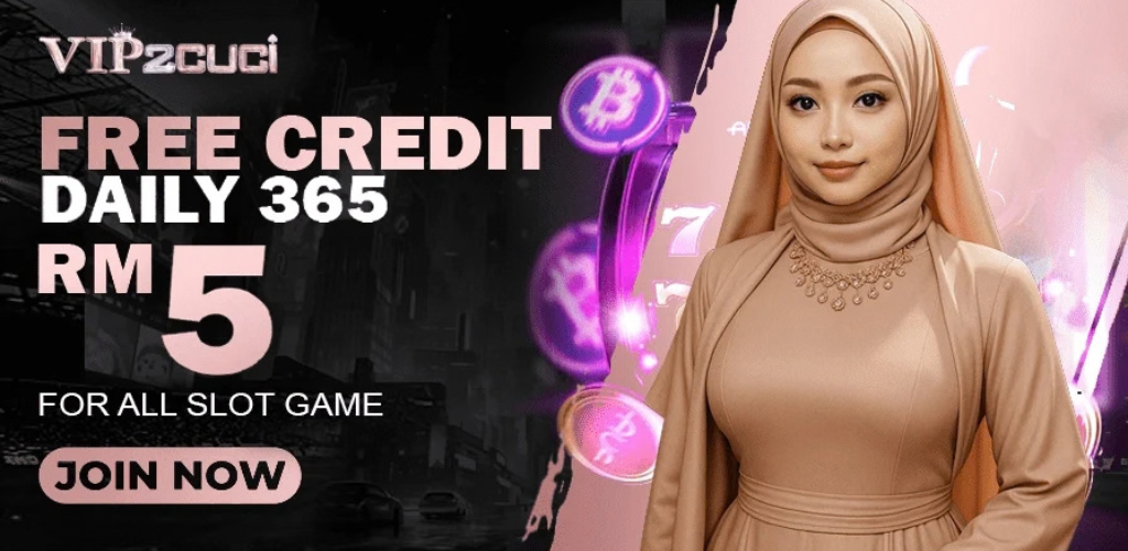 VIP2CUCI Free Credit Daily 365 RM5 for All Slot Games